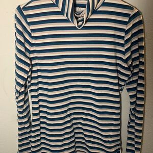 Time and Tru Striped Sweater - Blue and White